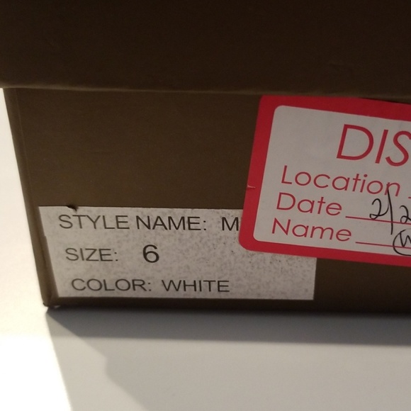 Bebe Meagan White Open-Toe Heels - Picture 5 of 6